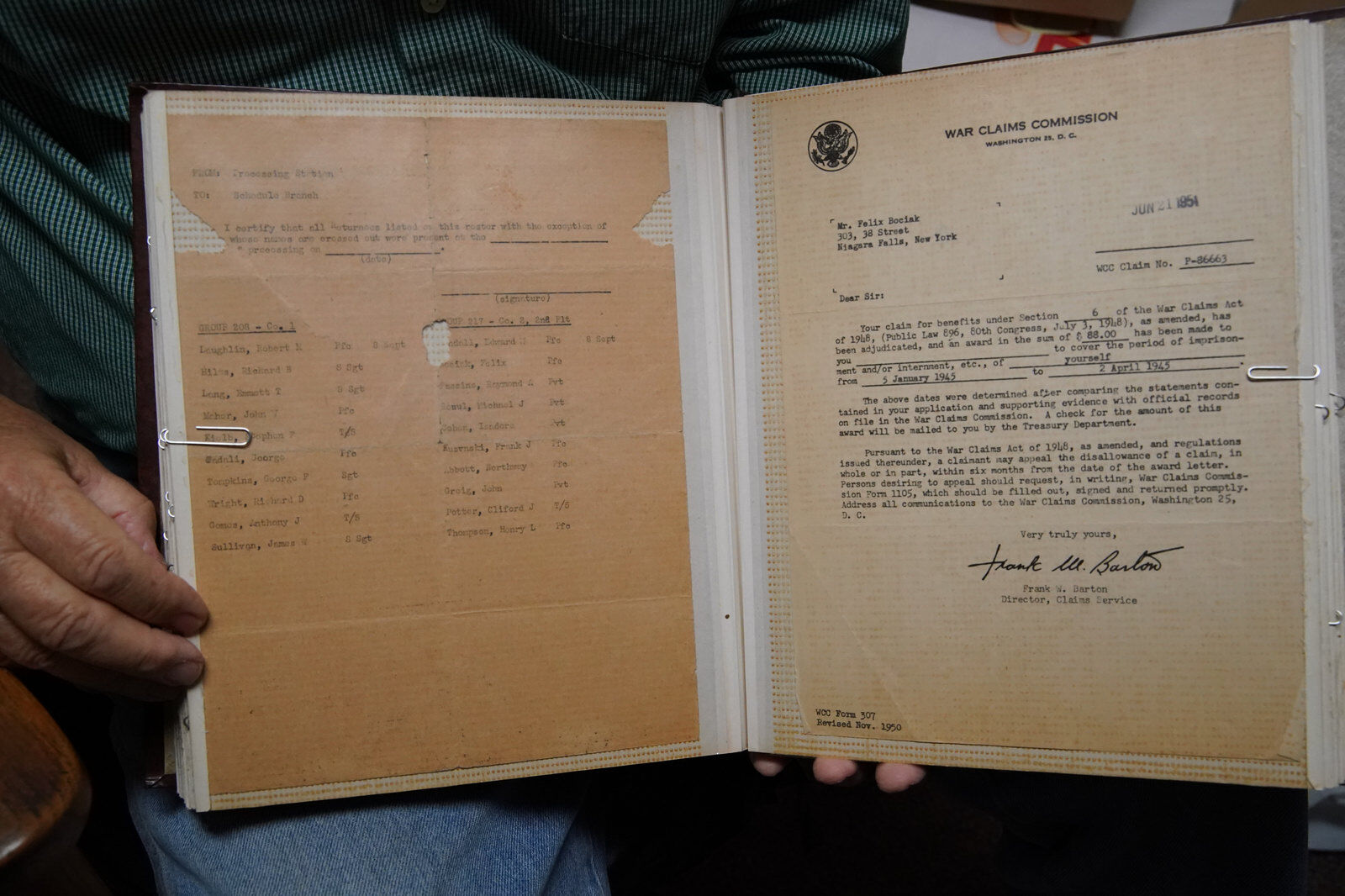 Scrap book found of Felix Bociak life that tells staggering wartime tale of loss, imprisonment